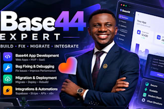 base44 app fixing, base44 deployment, base44 expert, migrate base44 to wordpress