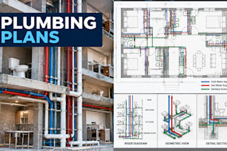create water supply and sanitary plumbing plans