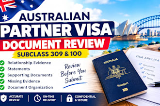 review australian partner visa subclass 309 and 100 documents