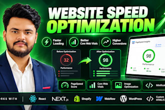 optimize website speed and core web vitals