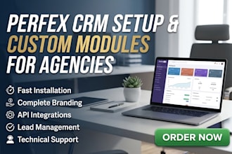 set up perfex CRM with custom modules for your agency