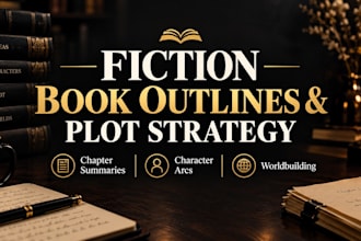 write a captivating fiction book outline and story plot for your novel