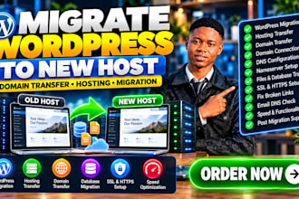 migrate wordpress website to new host domain transfer website migration