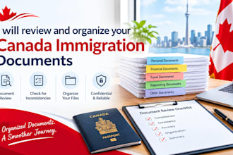 review and organize your canada immigration documents