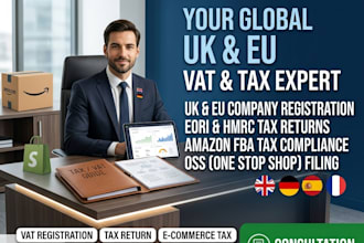 do UK vat registration, eu vat return, hmrc tax return, eori and bookkeeping