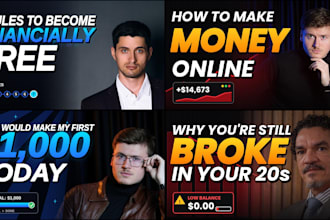design high CTR youtube thumbnails for personal finance channels