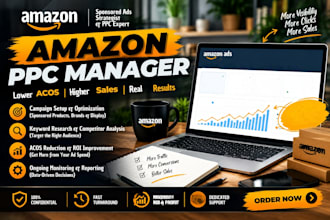 be your amazon PPC manager, optimize and manage amazon ads