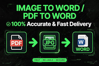 type images to word and PDF to word fast typing