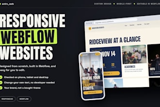 design and develop webflow website