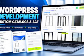 build a custom wordpress website with acf, PHP and javascript