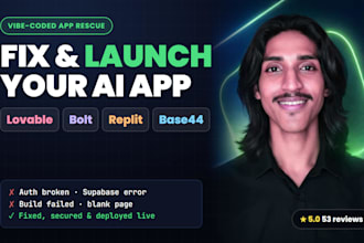 be your lovable expert to fix bugs and deploy your lovable, base44 or bolt app