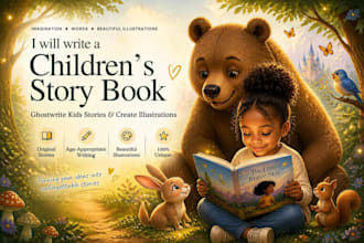 children story book writer children book ghostwriter children book illustration