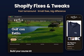fix, tweak, and polish your shopify store fast