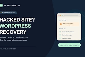 clean malware and recover your hacked wordpress website