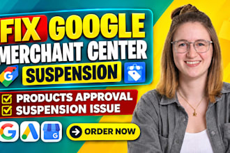 fix google marchant center suspension and marchant center misrepresentation