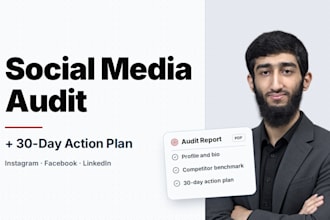 do a social media audit with an action plan