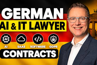draft german ai, saas, gdpr and IT technology contracts
