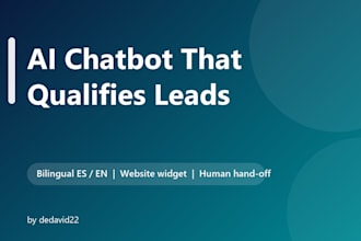 build a bilingual ai chatbot that captures and qualifies your website leads