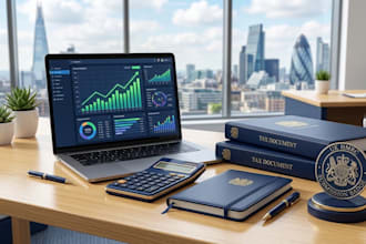 prepare and file your UK tax return, self assessment, and ct600 to hmrc