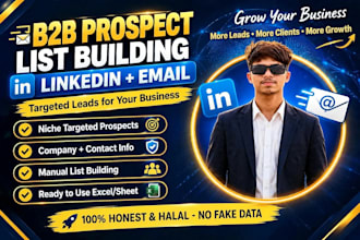provide b2b lead generation and prospect list building