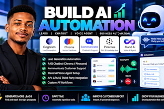 build cognism chroma kommunicate pinecone and bland ai automation