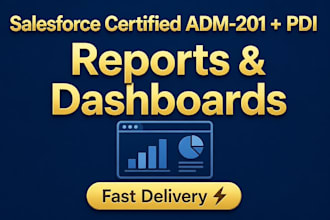 create professional salesforce reports,dashboards to boost your business insight