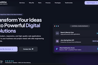 build a fast, responsive static website or landing page