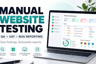 manually test your website and provide a clear QA bug report