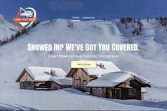 build wix snow removal website snow plowing ice removal winter service website