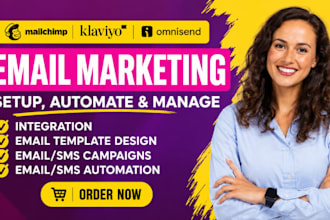 setup klaviyo email marketing, klaviyo email design, shopify design