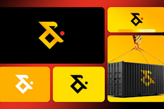design a modern logistics trucking and cargo business logo
