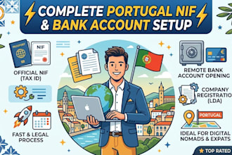 get your portugal nif, company registration, and remote bank account