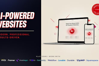 design a professional ai website, convert wix, godaddy, framer ai design
