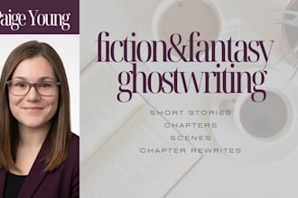 be your romance and fantasy fiction ghostwriter