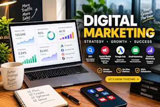do digital marketing, google ads, facebook ads and SEO