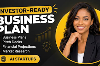 write an investor ready business plan and financial model for funding