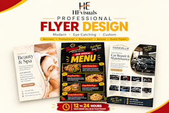 design a professional canva flyer, poster or brochure