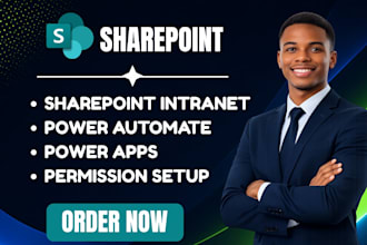 sharepoint intranet portal, microsoft powerapps, power automate, powershell