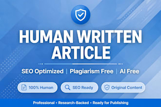 write human written seo optimized article blog post
