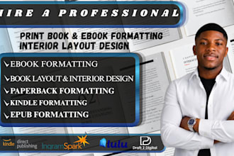 do book formatting and interior layout design