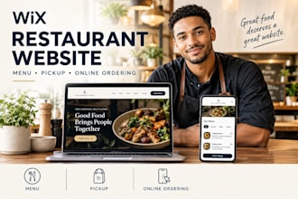 build a wix restaurant or cafe website with menu and online ordering