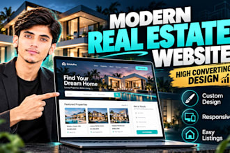 build a real estate website with property listings