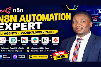 do n8n ai agent, n8n automation, n8n workflow, zapier, make com workflow expert