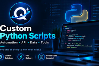 build custom python scripts
