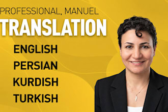 translate farsi to english, kurdish to farsi and versa