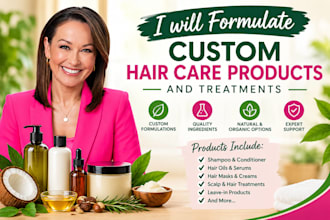 formulate custom hair care products and treatments