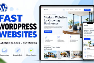 create gutenberg wordpress website using gutenberg blocks, spectra, or kadence