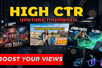 designe clickbait high CTR youtube thumbnails