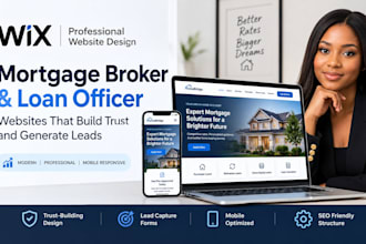 wix website for mortgage brokers website design loan consultants website design
