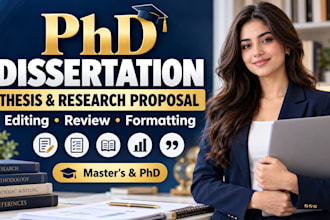 edit and review your phd dissertation, thesis and research proposal